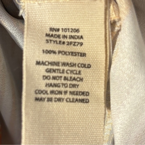 Soft Surroundings Dress Size Medium Flutter Sleeve. Asymmetric hemline. Feminine - Picture 9 of 9